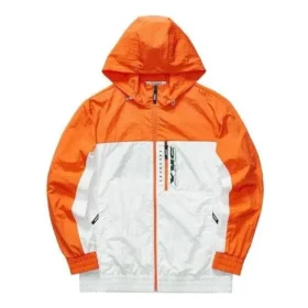 Tkaná bunda s kapucí Skechers x SKX „White Orange“