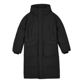 Tkaná dlouhá péřová bunda „Black“