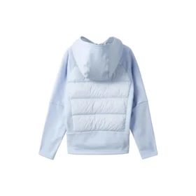 Tkaná péřová bunda s kapucí „Teal“