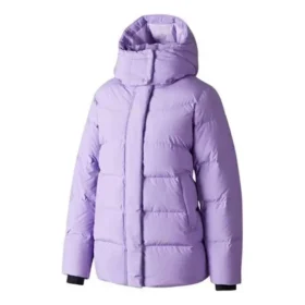 Tkaná středně dlouhá péřová bunda „Purple“