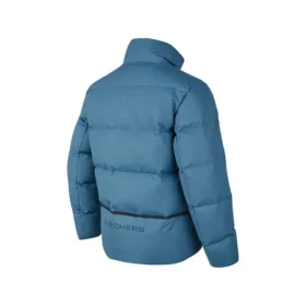 Tkaná středně silná teplá péřová bunda „Teal“