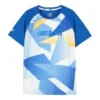 Tričko s potiskem písmen „Blue White“