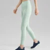 Těsné sportovní fitness legíny „Green Black Teal“