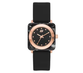 Čtvercové hodinky Calabar Black Pearl
