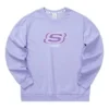 Unisexová mikina s kulatým výstřihem z řady Casual „Purple“