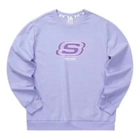 Unisexová mikina s kulatým výstřihem z řady Casual „Purple“