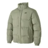 Waterproof péřová bunda s potiskem písmen „Olive Green“