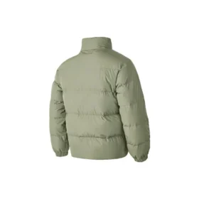 Waterproof péřová bunda s potiskem písmen „Olive Green“