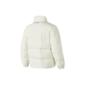 Waterproof péřová bunda s potiskem písmen „White“