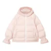 WMNS) Skechers Zip-up Hooded Long Sleeve Down Jacket „Pink“