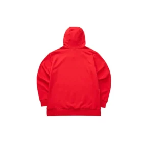 Zábavná mikina s kapucí s potiskem a fleecovou podšívkou „Red Grey Navy“
