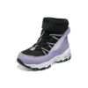 Zimní pohodlné kozačky „Black Purple“