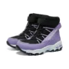 Zimní pohodlné kozačky „Black Purple“