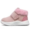 Zimní pohodlné kozačky „Pink White“
