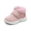 Zimní pohodlné kozačky „Pink White“