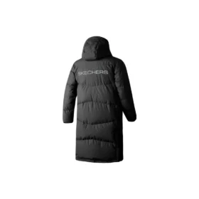Základní dlouhá péřová bunda s potiskem písmen „Black“