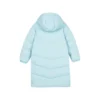 Základní tkaná dlouhá péřová bunda „Blue“